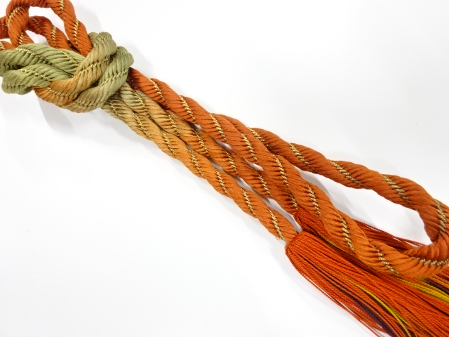 正絹　撚り房　手組帯締め